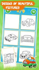 Screenshot 2: Cars Coloring Book Sparkles