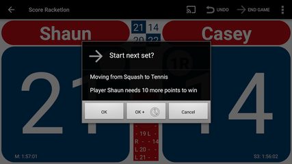 Screenshot 2: Score Racketlon