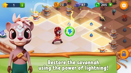 Screenshot 3: Savannah Merge! Safari animals