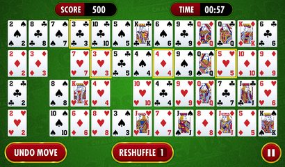 Screenshot 1: Gaps Solitaire Challenge