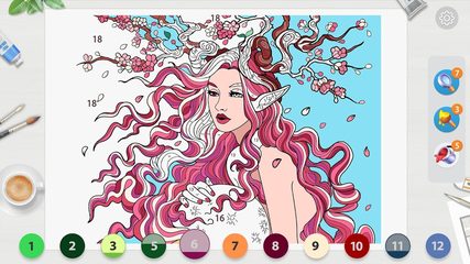 Screenshot 1: Yes Color! Paint Makeover Game