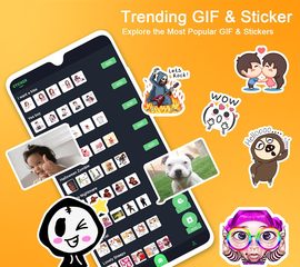 Screenshot 4: Emoji keyboard - Themes, Fonts