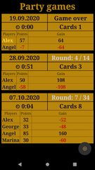 Screenshot 6: Poker Up and Down (scoreboard)