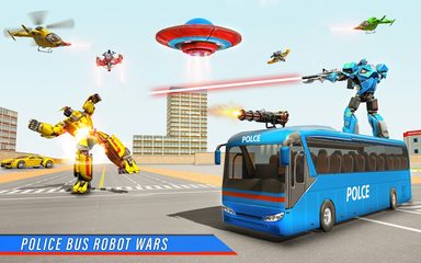 Screenshot 2: Bus Robot Car War - Robot Game