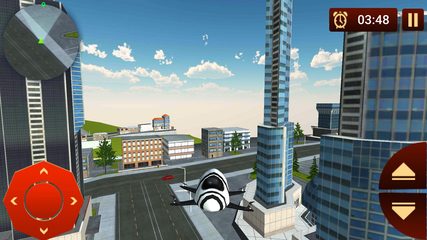 Screenshot 1: Drone Taxi & Flying Rescue Car 4+