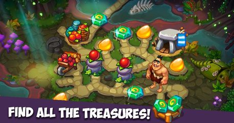 Screenshot 2: Caveman Dash - time management game