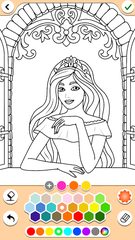 Screenshot 4: Princess Coloring Game