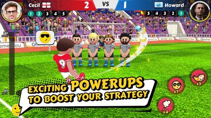 Screenshot 1: Perfect Kick 2 - Online Soccer