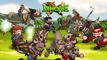 Screenshot 1: DinoAge: Prehistoric Caveman & Dinosaur Strategy!