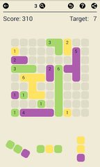 Screenshot 1: Surface Trimino: increase the area. Casual game.