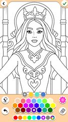 Screenshot 2: Princess Coloring Game
