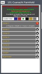 Screenshot 3: Tainted Grail Journal Tracker