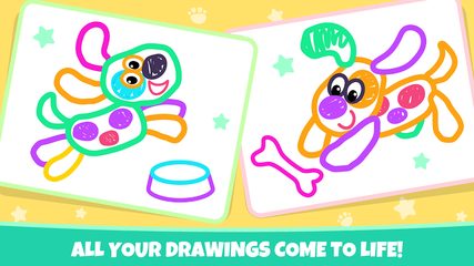 Screenshot 4: Pets Drawing for Kids and Toddlers games Preschool