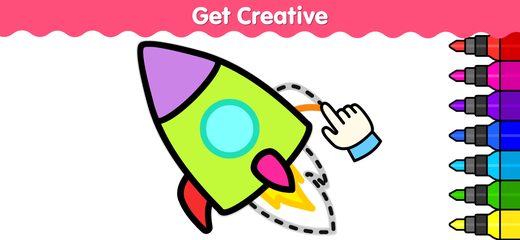 Screenshot 5: Kids Colouring Drawing Games + 4+
