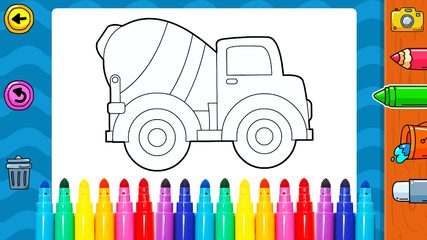 Screenshot 8: Vehicles Coloring for Kids: Trucks & Cars Game
