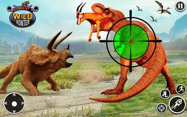 Screenshot 1: Wild Dinosaur Hunting Gun Game