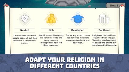 Screenshot 4: God Simulator. Sandbox strategy game Religion Inc.