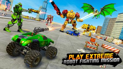 Screenshot 1: Monster Truck Robot Car Game