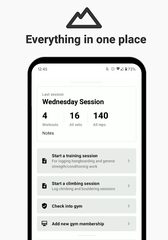 Screenshot 1: The Climbing App