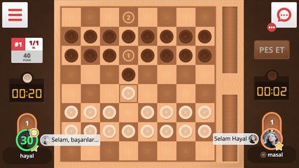 Screenshot 1: Dama Online