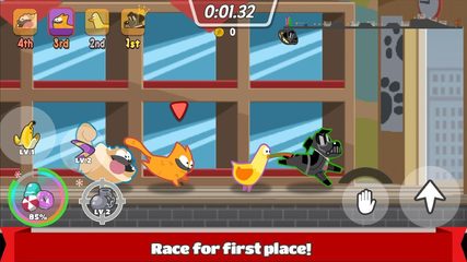 Screenshot 1: Pets Race - Fun Multiplayer PvP Online Racing Game