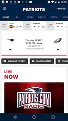 Screenshot 1: New England Patriots
