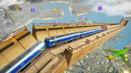 Screenshot 1: Mega Ramp Train Stunt Game