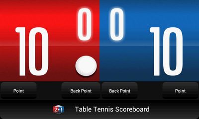 Screenshot 1: Table Tennis Scoreboard