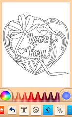 Screenshot 17: Valentines love coloring book