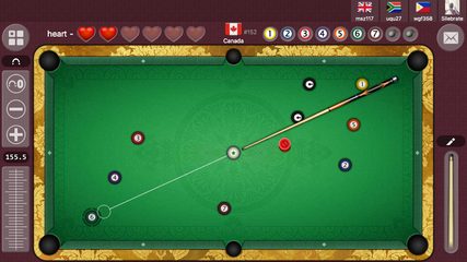 Screenshot 3: 8 ball billiards offline online pool game