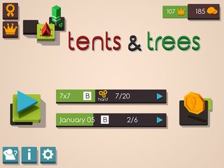 Screenshot 18: Tents and Trees Puzzles
