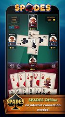 Screenshot 1: Spades Offline - Card Game