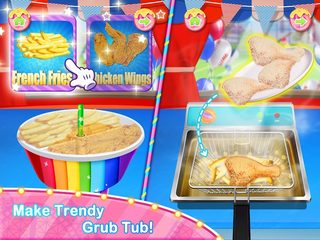 Screenshot 1: Unicorn Chef Carnival Fair Food Games for Girls