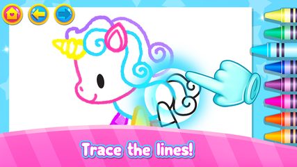 Screenshot 3: Rainbow Glitter Drawing Book