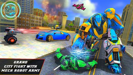 Screenshot 1: Elephant Robot Transform Jet Game