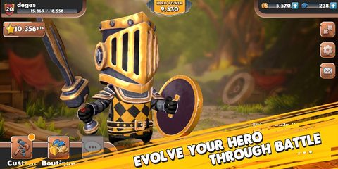 Screenshot 3: Big Helmet Heroes: Journey