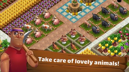 Screenshot 4: SunCity: City Builder, Farming game like Cityville