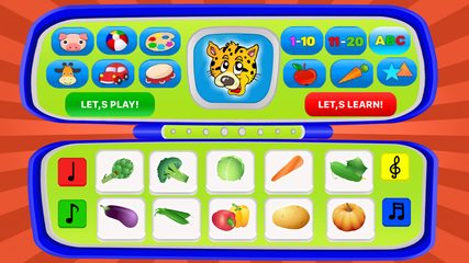 Screenshot 1: Kids Toy Phone Learning Games 4+