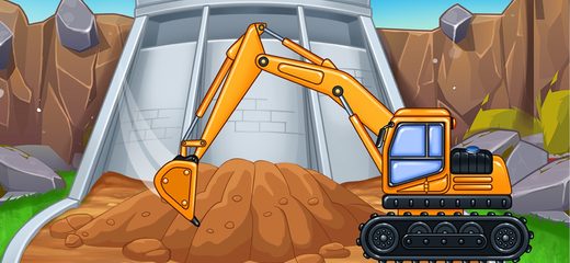 Screenshot 1: Construction Truck Games Kids 4+