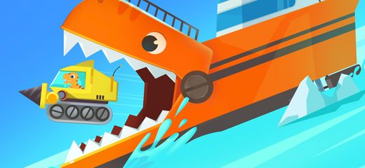 Screenshot 1: Dinosaur Ocean Explorer Games 4+