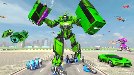 Screenshot 6: Bus Robot Car Game: Robot Game