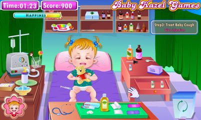 Screenshot 3: Baby Hazel Goes Sick