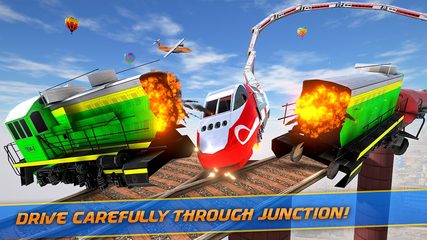 Screenshot 4: Mega Ramp Train Stunt Game