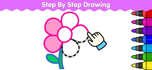 Screenshot 3: Kids Colouring Drawing Games + 4+