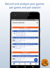Screenshot 1: Statastic Basketball - record.analyze.improve