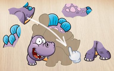 Screenshot 2: Kids puzzle - Dinosaur games