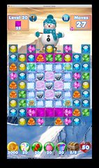 Screenshot 2: Snowman Swap - match 3 games and Christmas Games