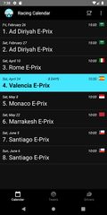 Screenshot 2: E Racing Calendar 2021