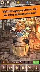 Screenshot 1: Medieval Clicker Blacksmith