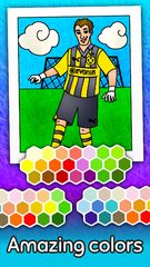 Screenshot 2: Football coloring book game